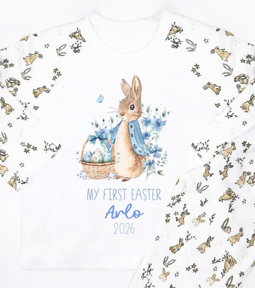 Children's Personalized Bunny Easter Pyjamas