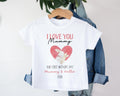 Custom Name Bunny First Mother's Day Tshirt Outfit Baby Gift for Mum