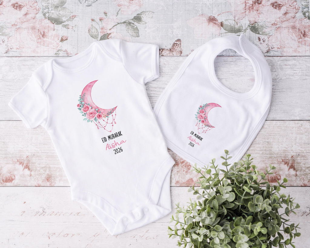 Eid Mubarak - Ramadan Outfit - Eid Tshirt Baby Grow
