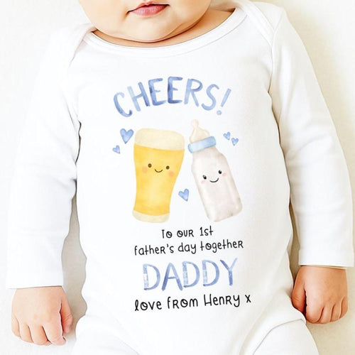 Fathers Day Gift From Baby, 1st Fathers Day As My Daddy, New Dad Gift, 1st Fathers Day Babygrow, Sleepsuit Babygrow Bodysuit, Dad