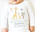 Happy 1st Birthday As My Mummy Babygrow/ Vest Giraffe New Mum Gift