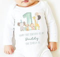 Happy 1st Birthday Daddy Baby Bodysuit: New Dad Gift