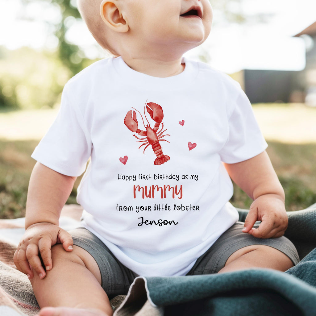 Happy 1st Birthday as My Mummy Sleepsuit, Custom Mum Bday Gift from Newborn, First Birthday as a Mummy