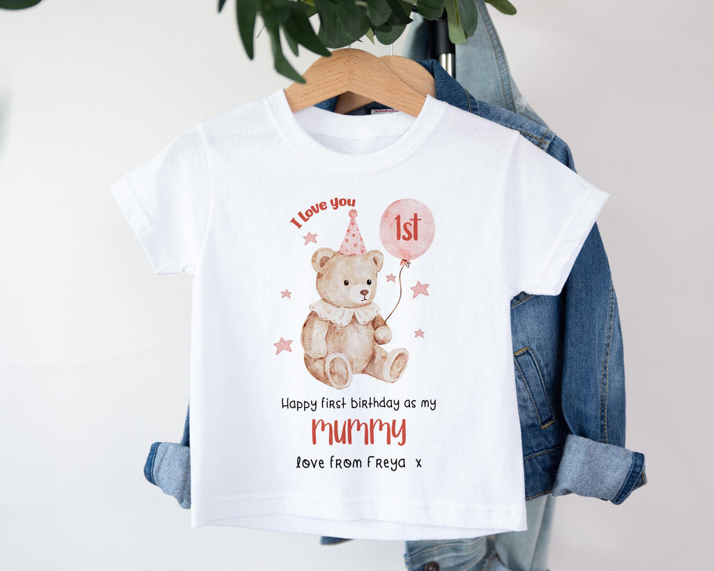 Happy 1st Birthday as My Mummy Sleepsuit, Custom Mum Bday Gift from Newborn, First Birthday as a Mummy