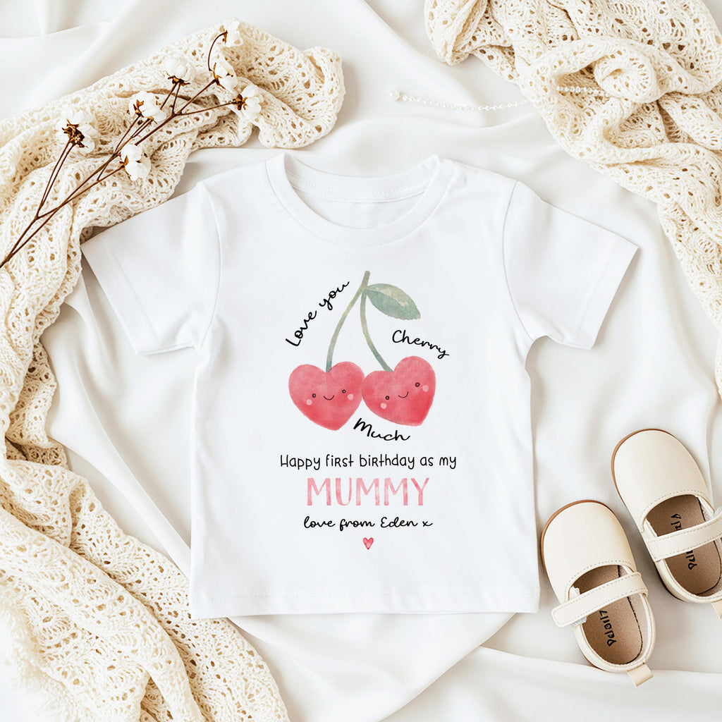 Happy 1st Birthday as My Mummy Sleepsuit, Custom Mum Bday Gift from Newborn, First Birthday as a Mummy