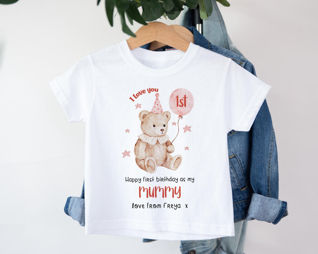 Happy 1st Birthday as My Mummy Sleepsuit, Custom Mum Bday Gift from Newborn, First Birthday as a Mummy