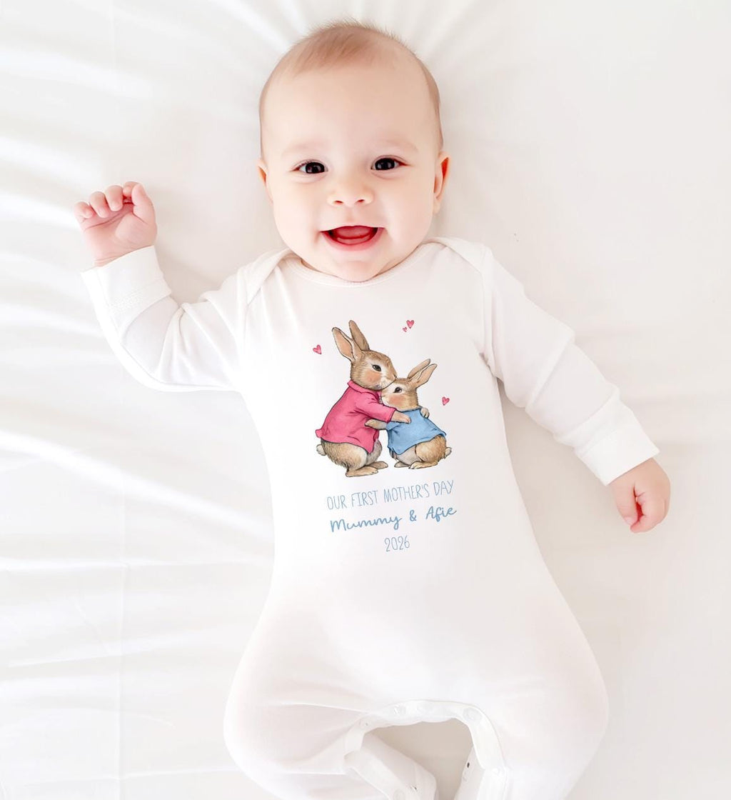 Mothers Day Sleepsuit, Mothers Day Babygrow, 1st Mothers Day as My Mummy, New Mum Gift, Mothers Day, Mum, Sleepsuit Babygrow Bodysuit