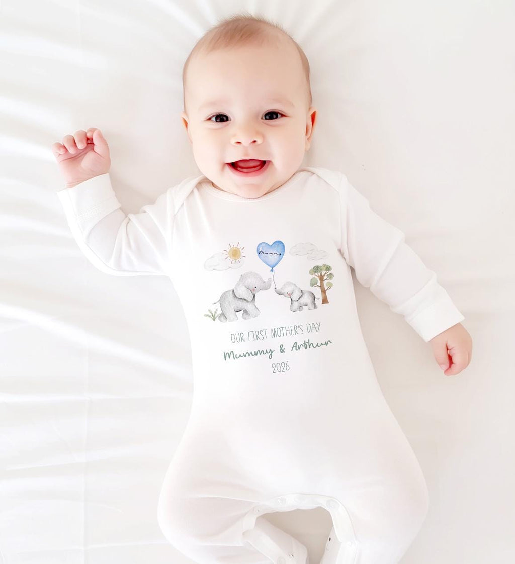 Mothers Day Sleepsuit, Mothers Day Babygrow, 1st Mothers Day as My Mummy, New Mum Gift, Mothers Day, Mum, Sleepsuit Babygrow Bodysuit