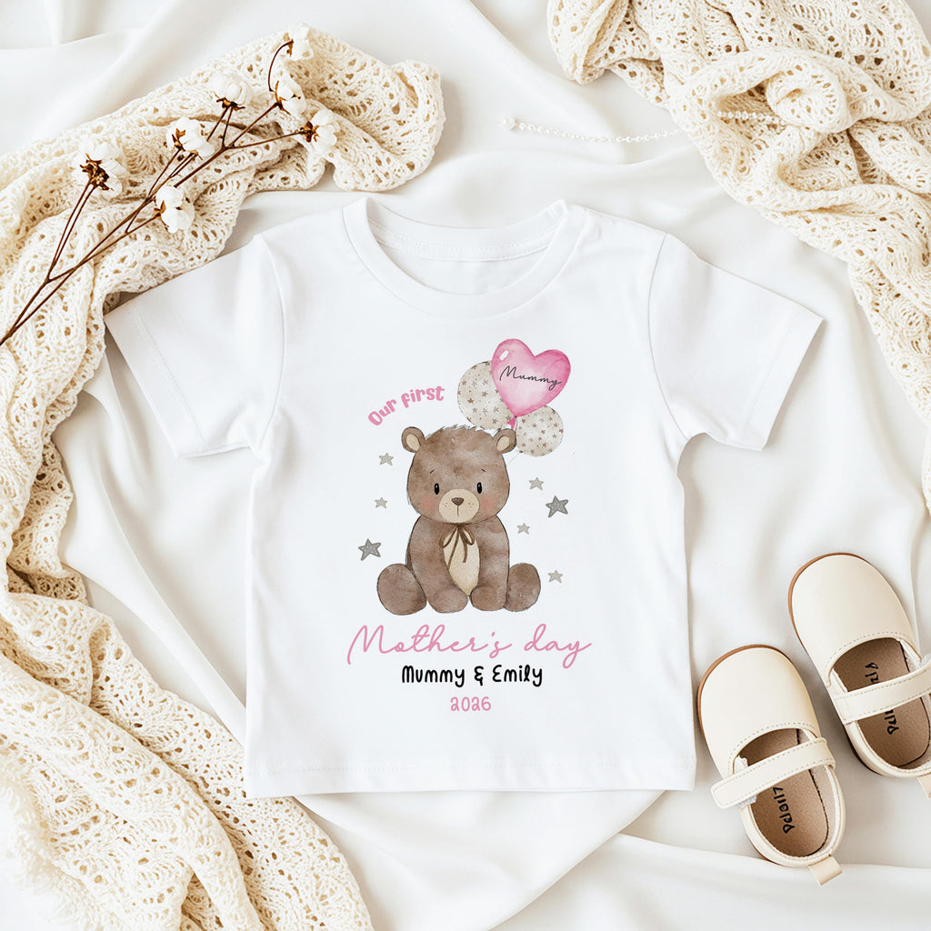 Mothers Day Sleepsuit, Mothers Day Tshirt, 1st Mothers Day as My Mummy, New Mum Gift, Mothers Day, Mum, Sleepsuit Babygrow Bodysuit