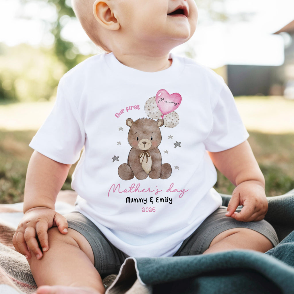 Mothers Day Sleepsuit, Mothers Day Tshirt, 1st Mothers Day as My Mummy, New Mum Gift, Mothers Day, Mum, Sleepsuit Babygrow Bodysuit