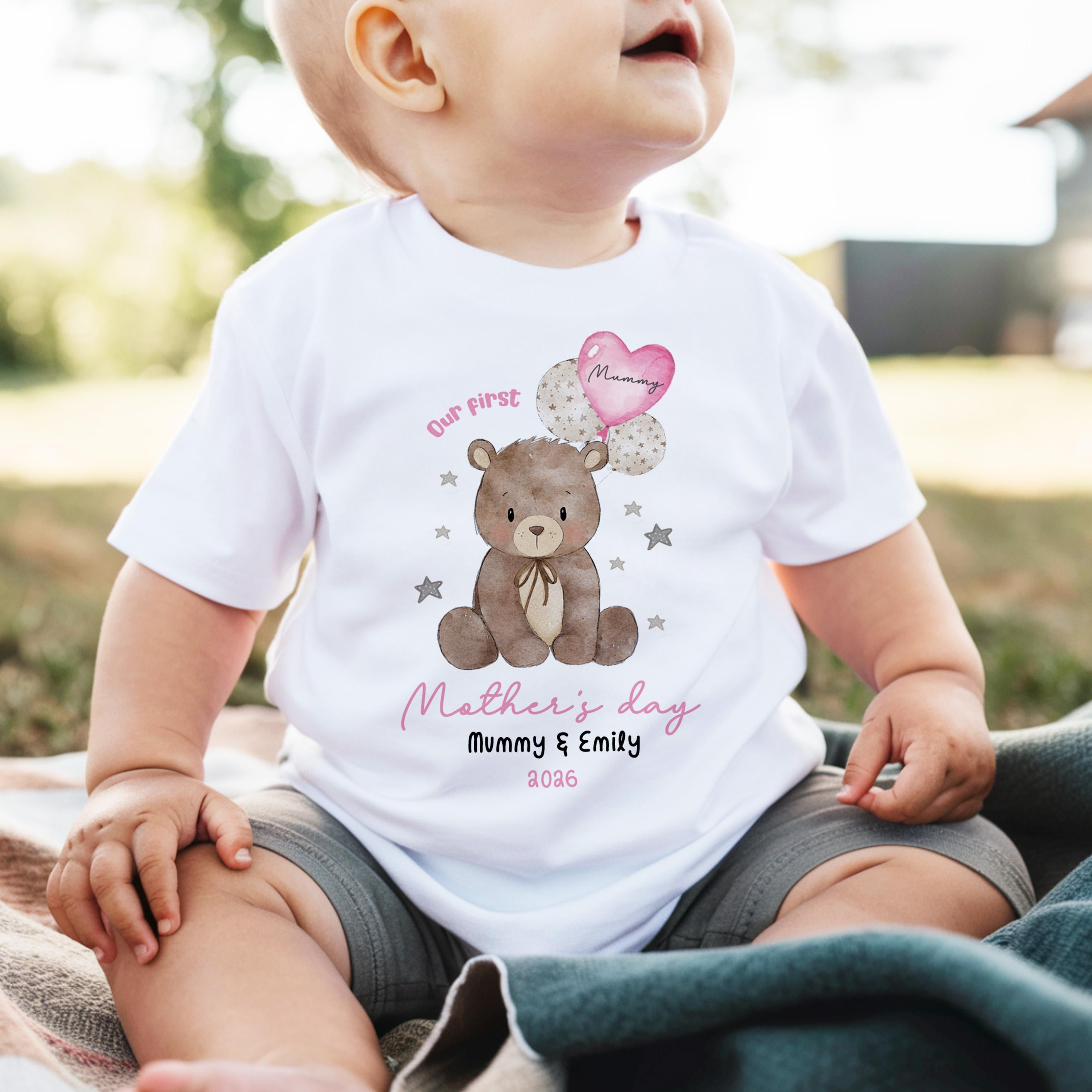 Mothers Day Sleepsuit, Mothers Day Tshirt, 1st Mothers Day as My Mummy, New Mum Gift, Mothers Day, Mum, Sleepsuit Babygrow Bodysuit