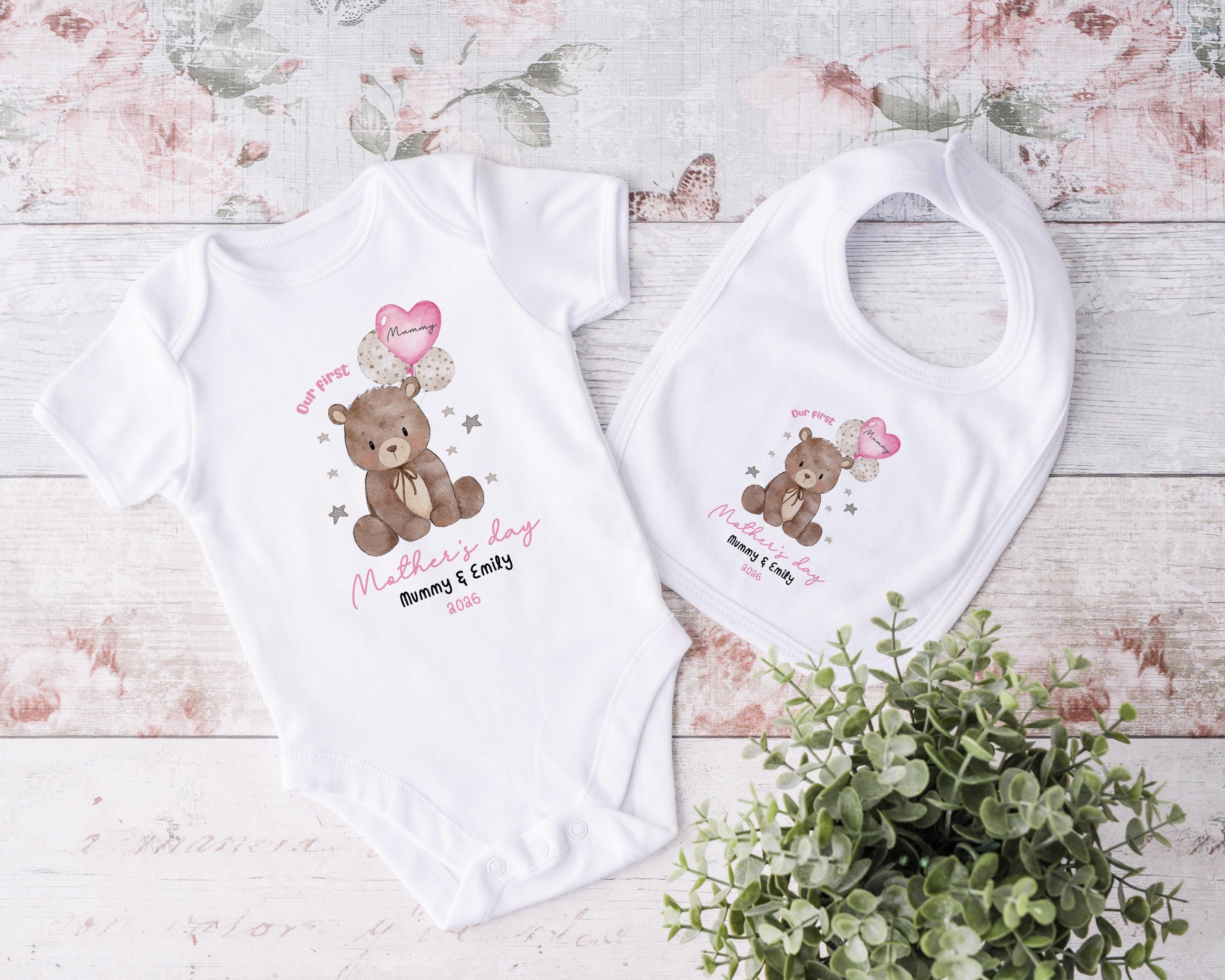 Mothers Day Sleepsuit, Mothers Day Tshirt, 1st Mothers Day as My Mummy, New Mum Gift, Mothers Day, Mum, Sleepsuit Babygrow Bodysuit