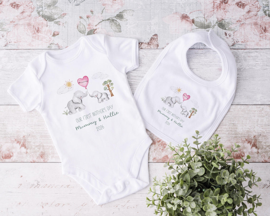Mothers Day Sleepsuit, Mothers Day Tshirt, 1st Mothers Day as My Mummy, New Mum Gift, Mothers Day, Mum, Sleepsuit Babygrow Bodysuit