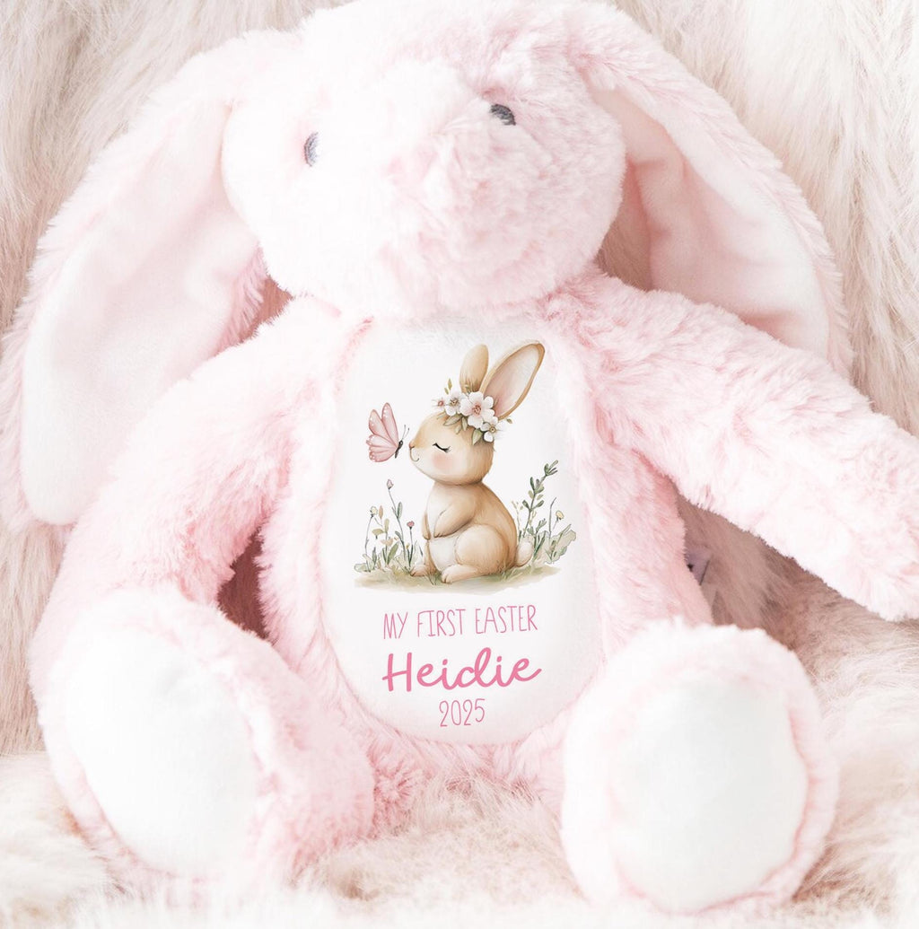 My First Easter Personalised 1st Easter Gift, First Easter Teddy Bunny Toy, Personalised Easter Bunny, Soft Toy Keepsake, New Born Gift