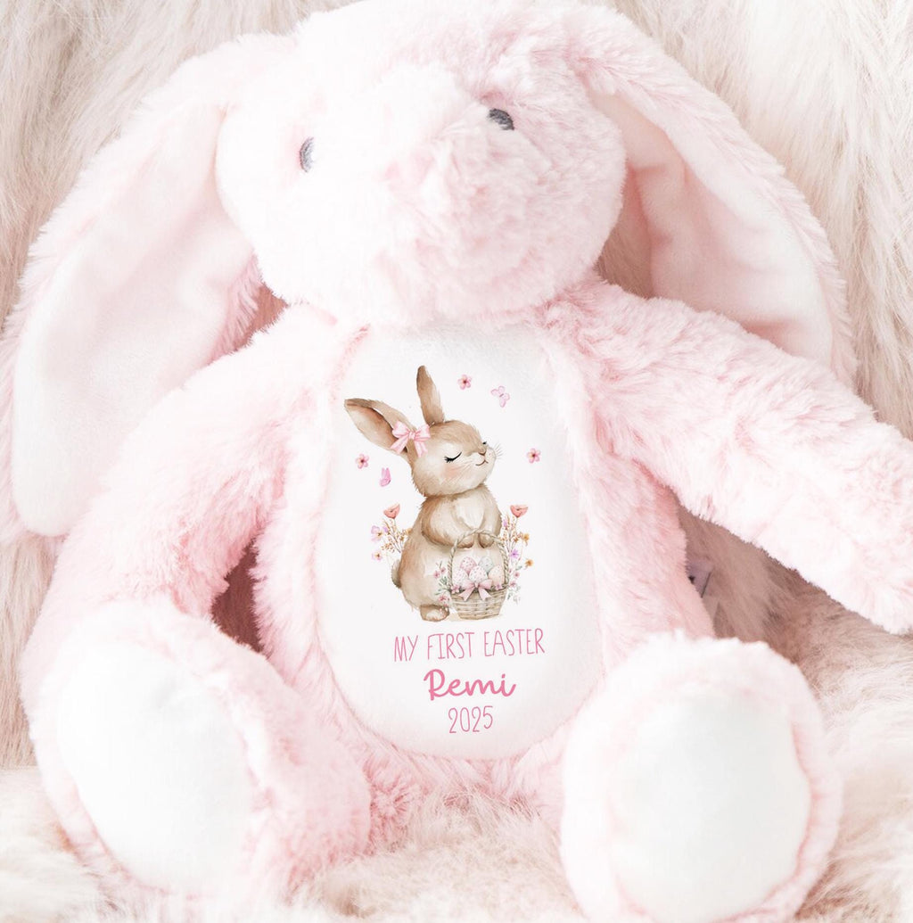 My First Easter Personalised 1st Easter Gift, First Easter Teddy Bunny Toy, Personalised Easter Bunny, Soft Toy Keepsake, New Born Gift