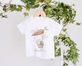 My First Easter Tshirt, Personalised Custom Bunny Hot Air Balloon 1st Easter Top Outfit