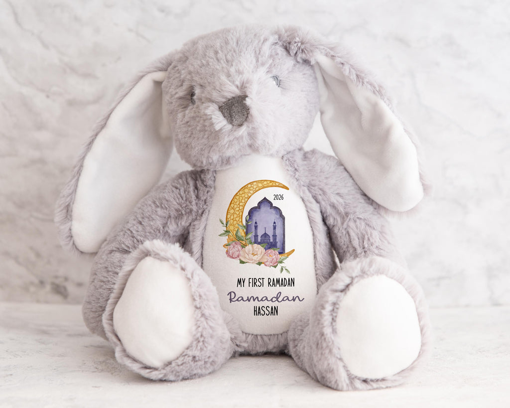 My First Ramadan Personalized Soft Toy Gift, Custom Name Plushie, Baby’s First Ramadan Keepsake