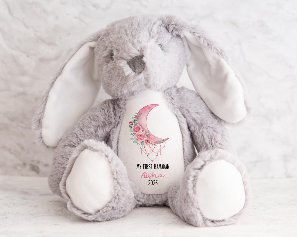 My First Ramadan Personalized Soft Toy Gift, Custom Name Plushie, Baby’s First Ramadan Keepsake