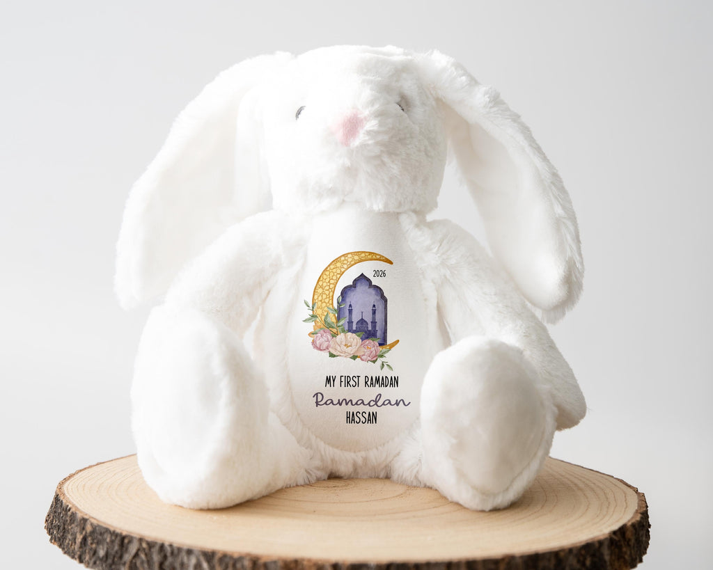 My First Ramadan Personalized Soft Toy Gift, Custom Name Plushie, Baby’s First Ramadan Keepsake