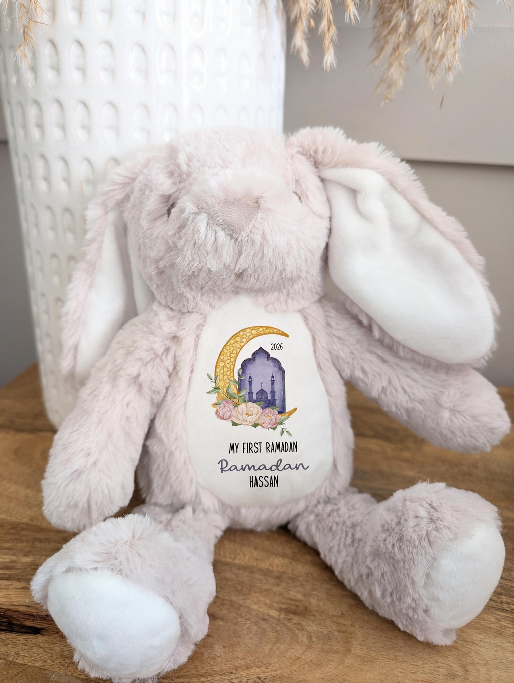 My First Ramadan Personalized Soft Toy Gift, Custom Name Plushie, Baby’s First Ramadan Keepsake
