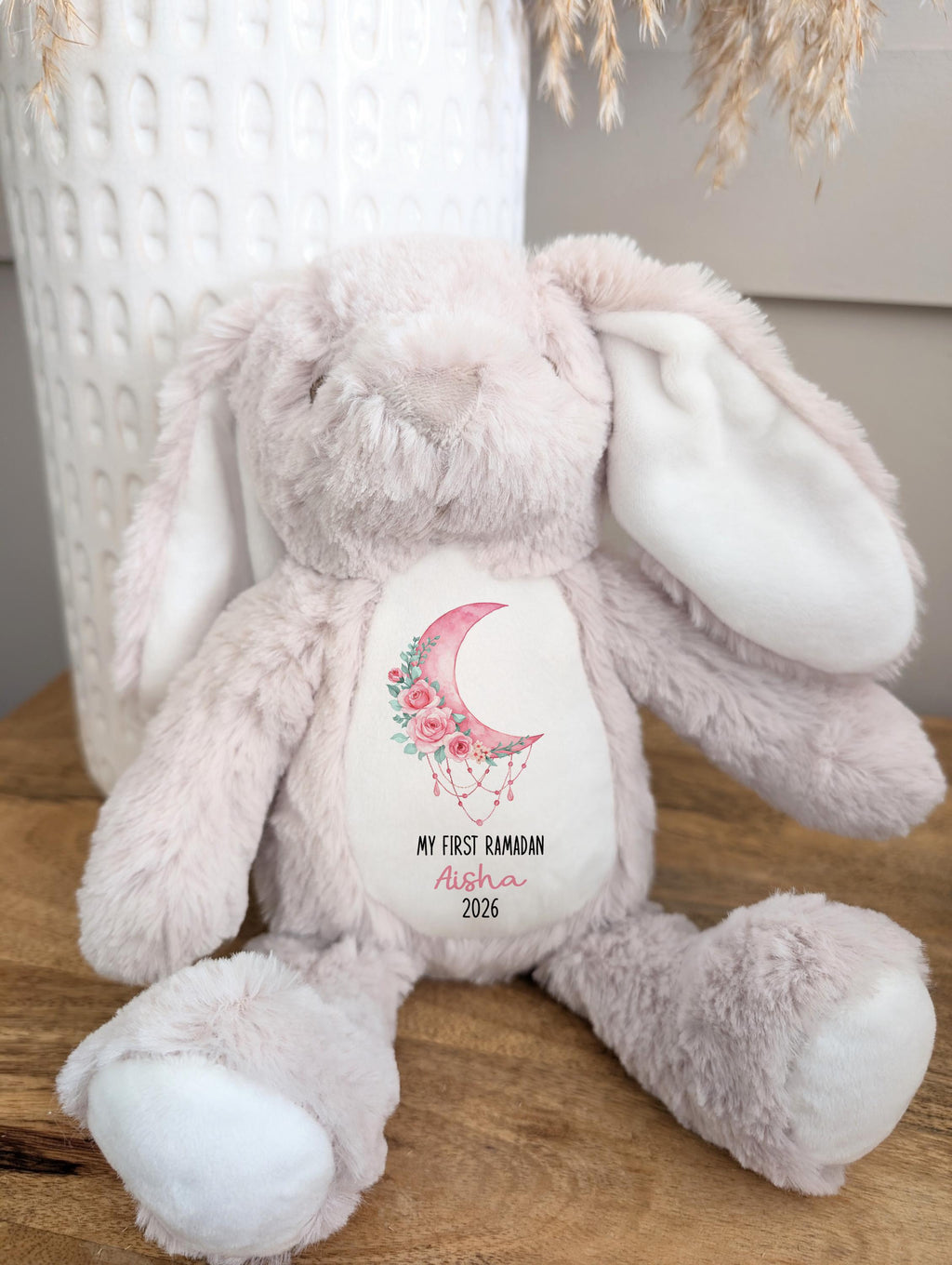 My First Ramadan Personalized Soft Toy Gift, Custom Name Plushie, Baby’s First Ramadan Keepsake