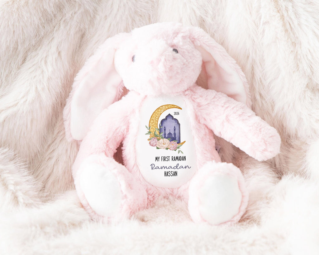 My First Ramadan Personalized Soft Toy Gift, Custom Name Plushie, Baby’s First Ramadan Keepsake