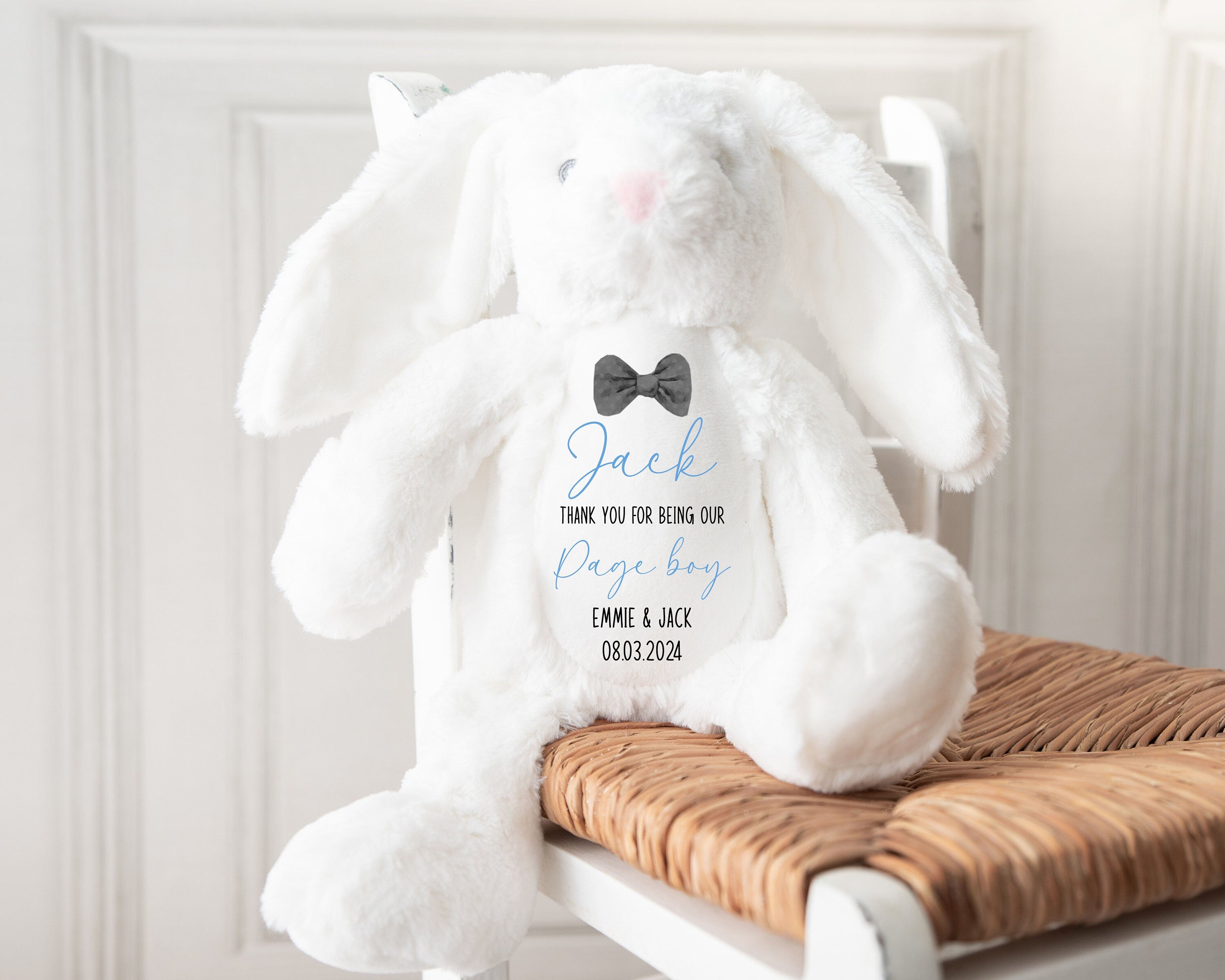 Page Boy Thank You Teddy Bear Gift, Ring Bearer Gift, Page Boy Personalised Teddy Gift, Gifts for Page Boys, Page Boy Teddy Keepsake