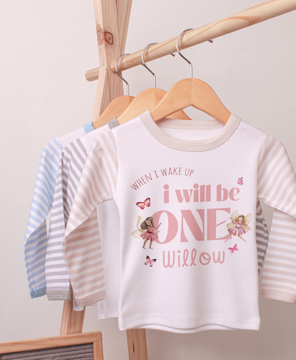 Personalised 1st Birthday Pyjamas: Butterfly Fairy Outfit