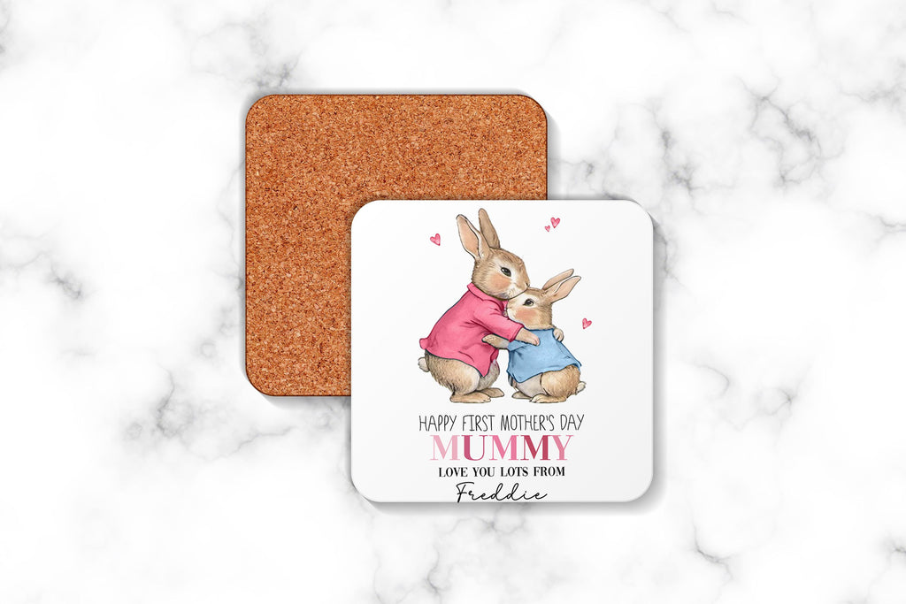 Personalised Baby Bunny Happy First Mother's Day as my Mummy Mug Gift Set For New Mums
