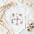 Personalised Baby Girl First Birthday Pink Fairy Tshirt, Personalized 1st bday Outfit