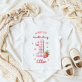Personalised Berry First Birthday Strawberry 1st Bday Baby Girl T-shirt