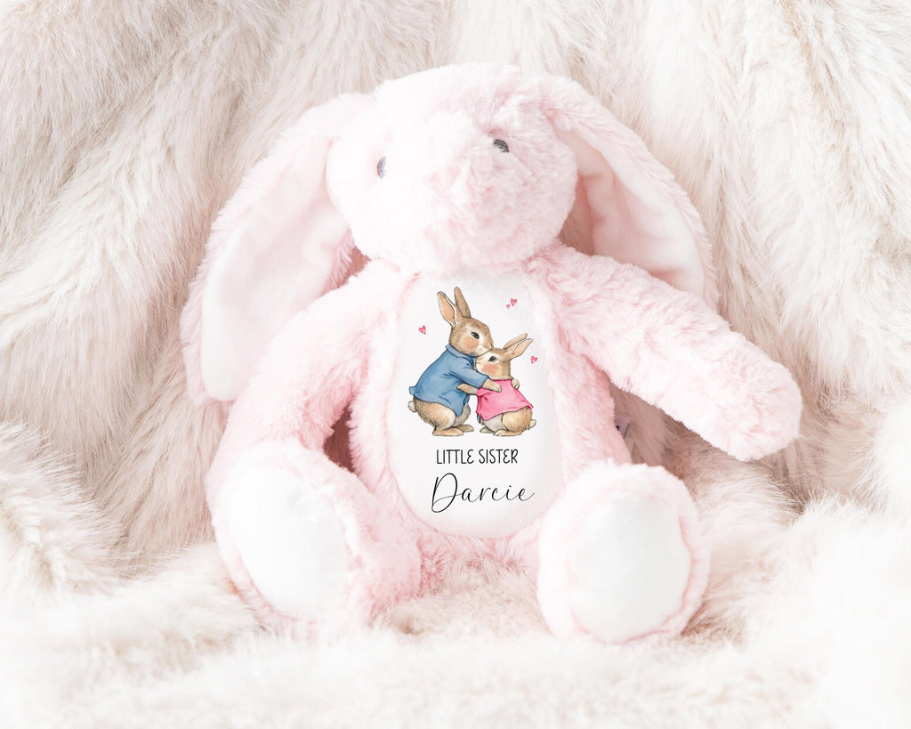 Personalised Big Brother Gift, Little Sister Gift, Personalised teddy, New Baby Announcement,New baby gift, Newborn Gift, Baby Keepsake