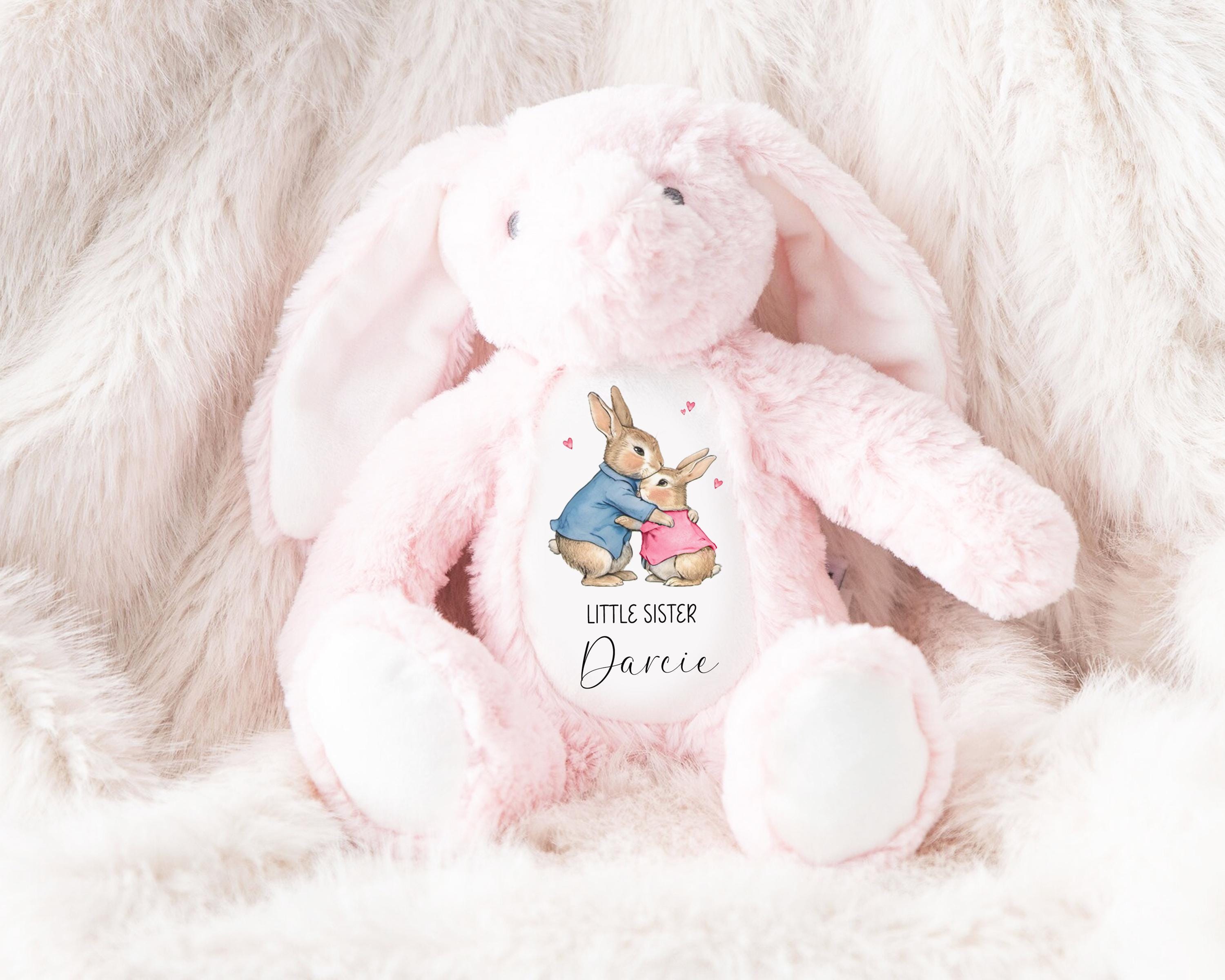 Personalised Big Brother Gift, Little Sister Gift, Personalised teddy, New Baby Announcement,New baby gift, Newborn Gift, Baby Keepsake