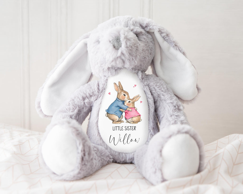 Personalised Big Brother Gift, Little Sister Gift, Personalised teddy, New Baby Announcement,New baby gift, Newborn Gift, Baby Keepsake