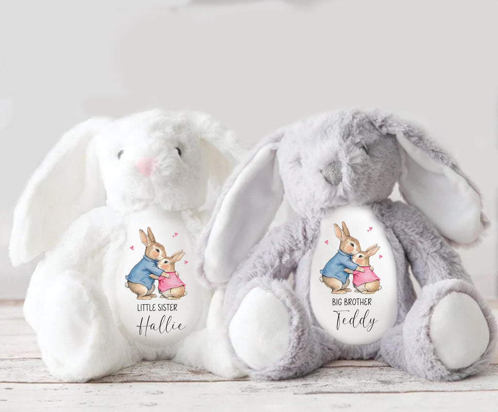 Personalised Big Sister Gift, Big Sister Announcement, New Baby Soft Toy, New baby gift, Newborn Gift, Baby Keepsake, Baby shower gift