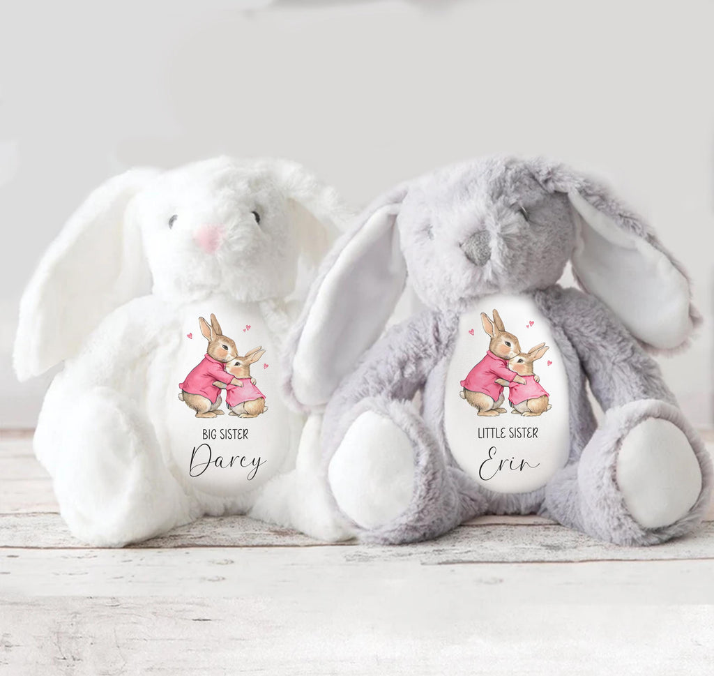 Personalised Big Sister Gift, Big Sister Announcement, New Baby Soft Toy, New baby gift, Newborn Gift, Baby Keepsake, Baby shower gift
