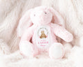 Personalised Bunny Teddy Plushie Baby's First Easter Baby Girl Kids Name Gift Present Keepsake 1st