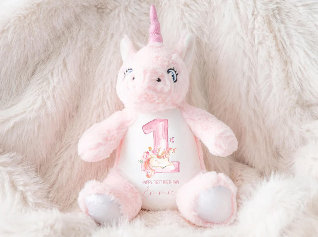Personalised First Birthday Gift Birthday Soft Toy Keepsake, Name Bunny Grand son Grand daughter Niece Nephew 1st Birthday Gift Idea