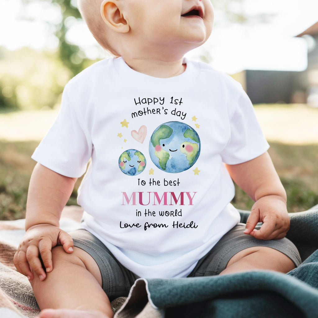 Personalised First Mother's Day Gift, Our 1st Mother's Day Top, Babies Mother's Day Outfit
