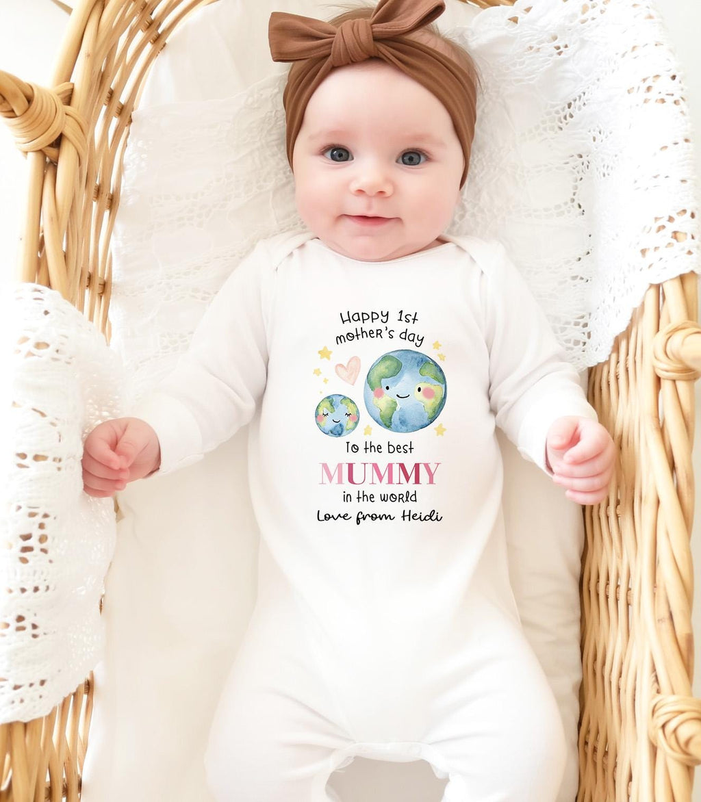 Personalised First Mother's Day Gift, Our 1st Mother's Day Top, Babies Mother's Day Outfit