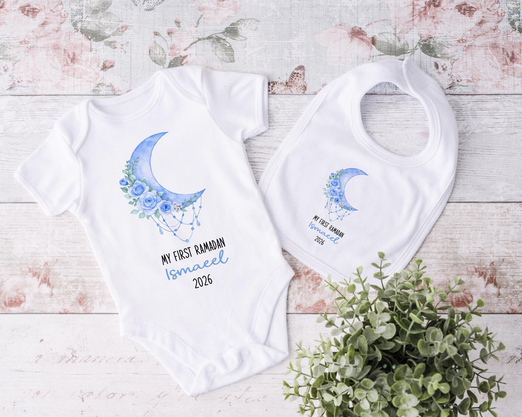 Personalised First Ramadan Eid Tshirt ,1st Eid Baby Gift, Eid Outfit