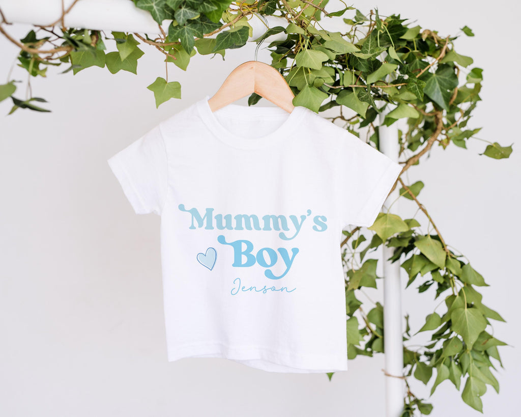 Personalised Mummy's Boy Mother's day Babygrow , Mother's Day Gift For New Mum, Personalized Baby Boy Sleepsuit