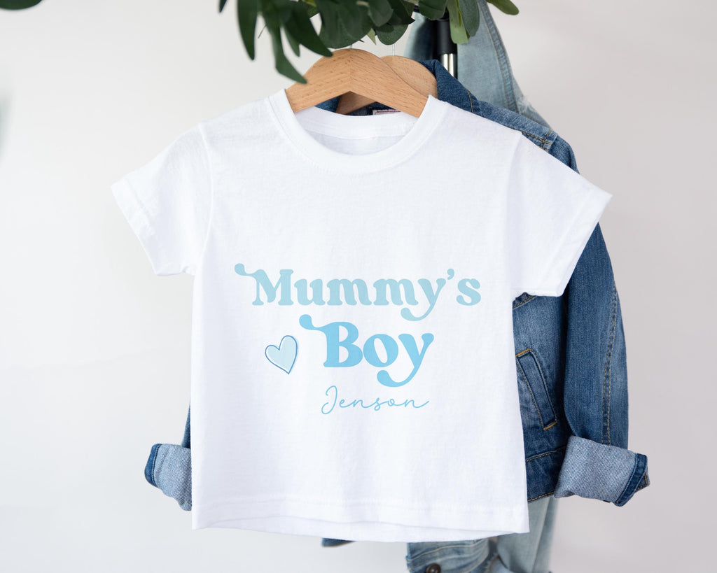Personalised Mummy's Boy Mother's day Babygrow , Mother's Day Gift For New Mum, Personalized Baby Boy Sleepsuit