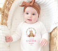 Personalised My First Easter Babygrow, 1st Easter Sleepsuit