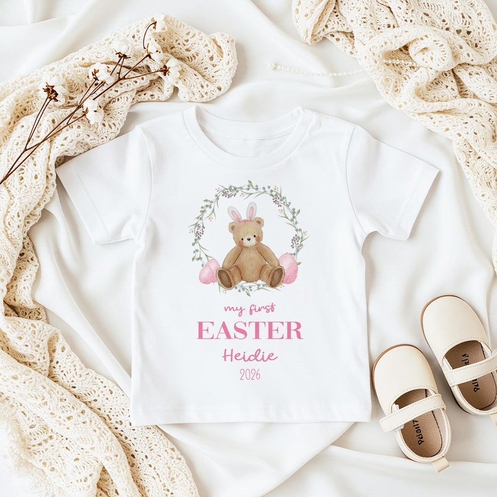Personalised My First Easter Babygrow, 1st Easter Sleepsuit