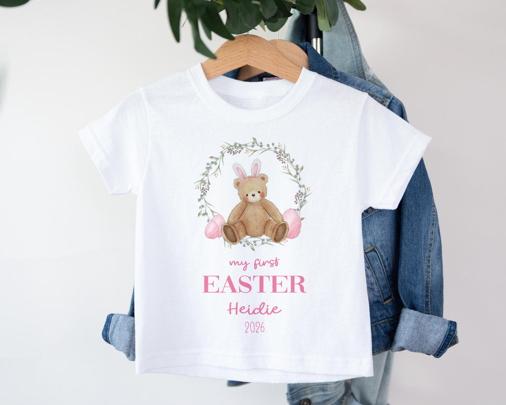 Personalised My First Easter Babygrow, 1st Easter Sleepsuit