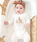 Personalised My First Easter Babygrow, Custom 1st Easter Sleepsuit Outfit Gift For Baby