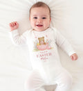 Personalised My First Easter Babygrow, Custom 1st Easter Sleepsuit Outfit Gift For Baby