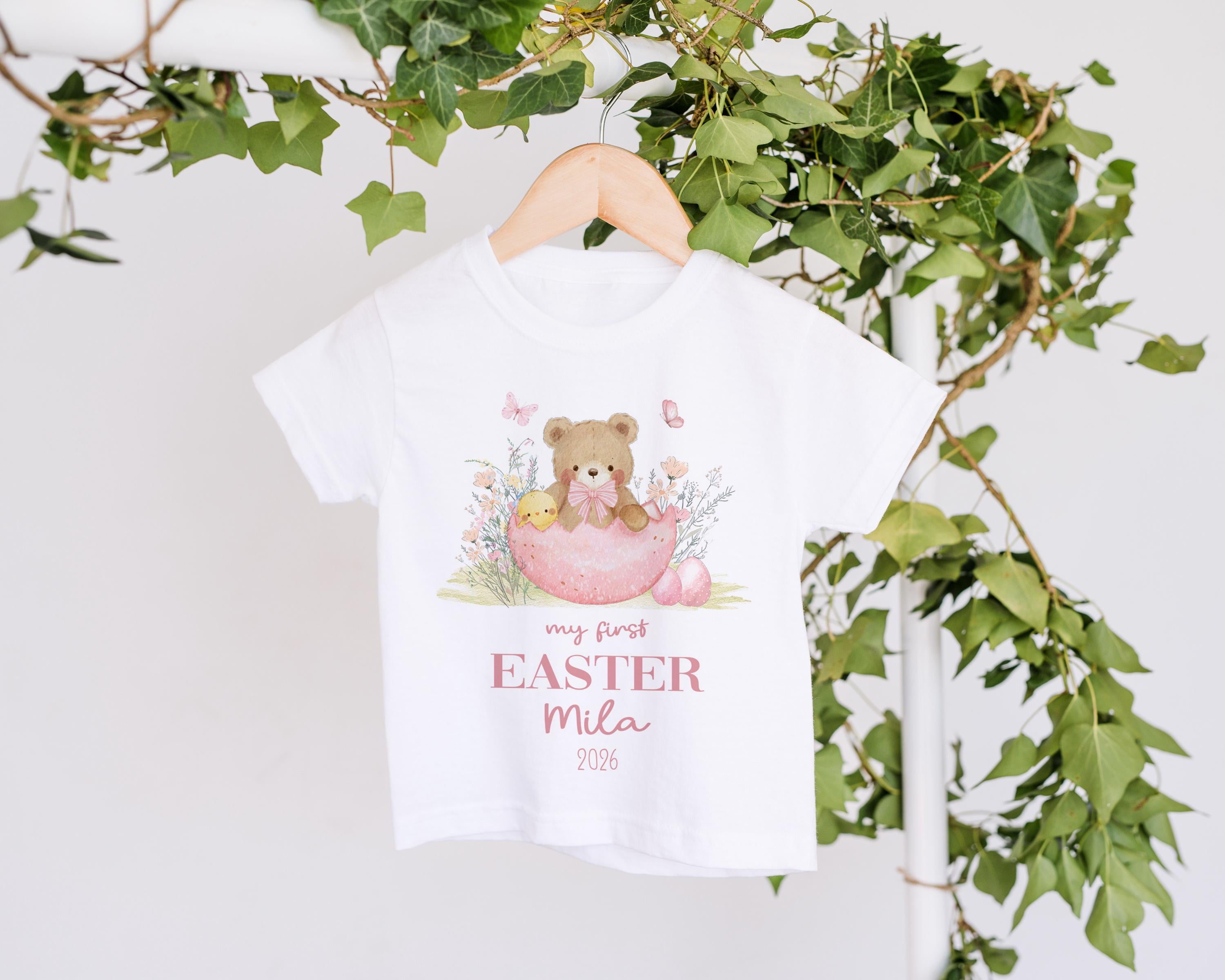 Personalised My First Easter Babygrow, Custom 1st Easter Sleepsuit Outfit Gift For Baby
