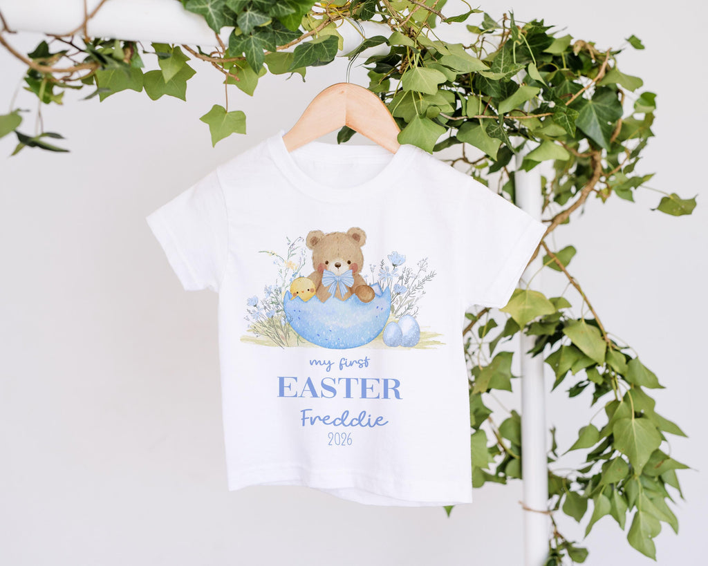 Personalised My First Easter Babygrow, Custom 1st Easter Sleepsuit Outfit Gift For Baby